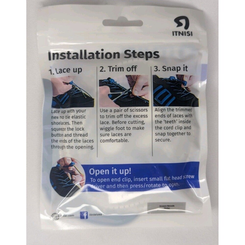 Itnisi Elastic No Tie Shoelace - White - Picture 3 of 3